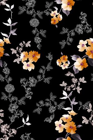 花卉印花花型图片