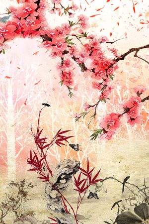 定位花印花花型图片
