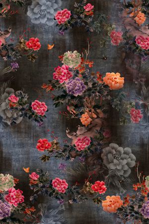 香云纱印花花型图片