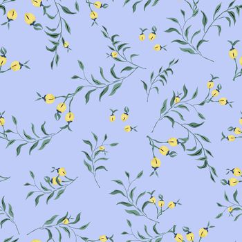 绿植树叶印花花型图片