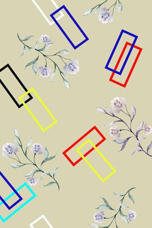 数码花型印花花型图片