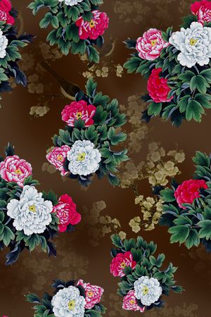 香云纱印花花型图片