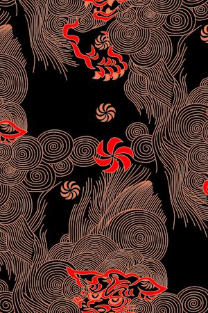 简约印花花型图片