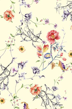 简约印花花型图片