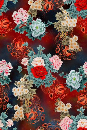 香云纱印花花型图片