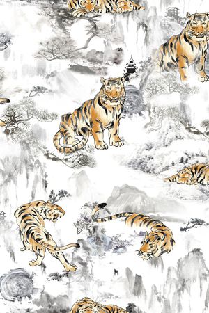 动物印花花型图片