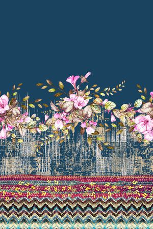 花卉印花花型图片