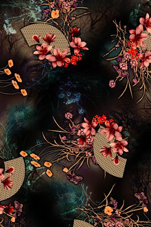 数码花型印花花型图片