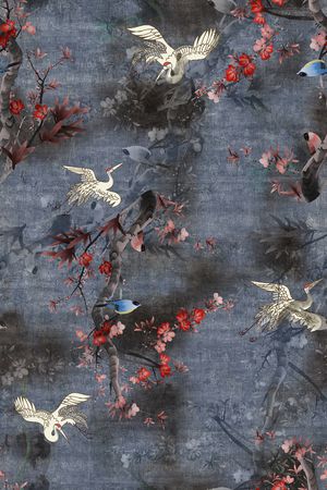 梅花印花花型图片