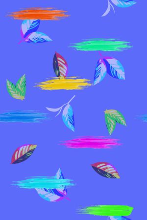 插画印花花型图片