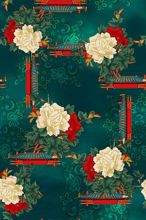 香云纱印花花型图片