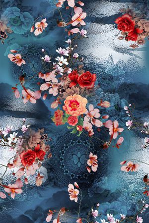 香云纱印花花型图片