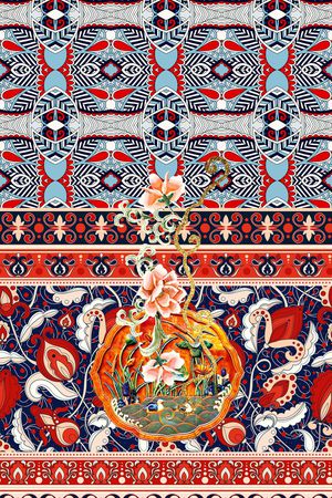定位花印花花型图片