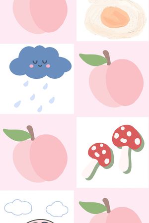 撞色印花花型图片