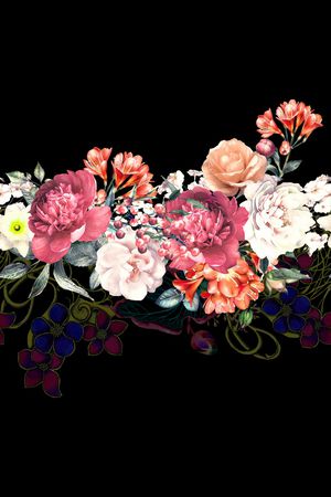 花卉印花花型图片