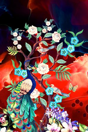 花卉印花花型图片