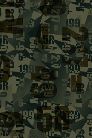 字母印花花型图片