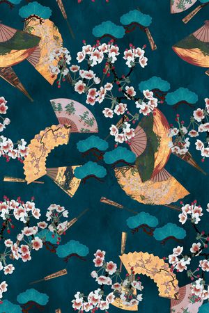 香云纱印花花型图片