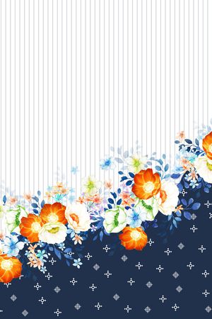 定位花印花花型图片