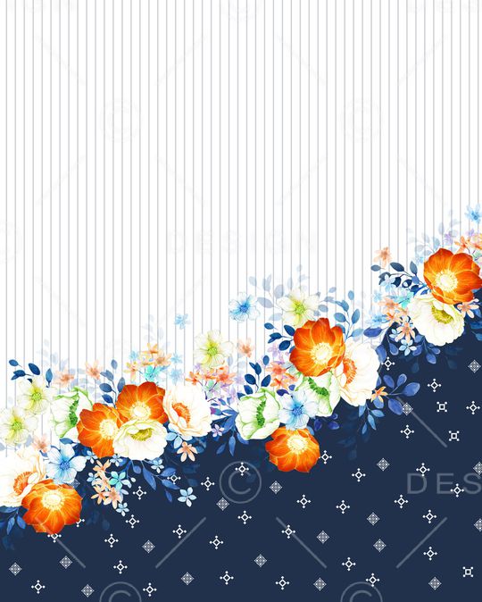 定位花印花花型图片