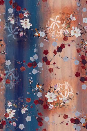 梅花印花花型图片