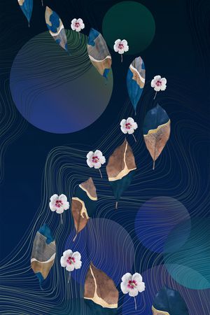 数码定位花印花花型图片