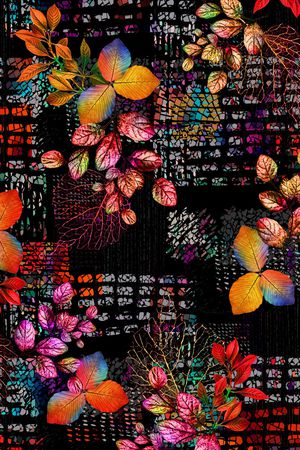 数码花型印花花型图片