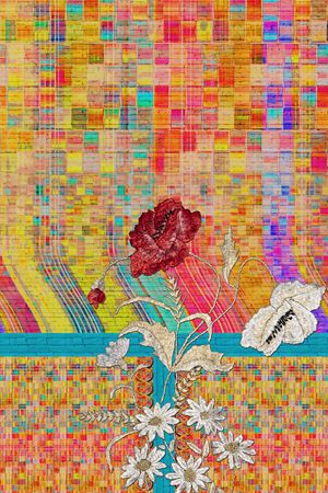 女装定位花印花花型图片