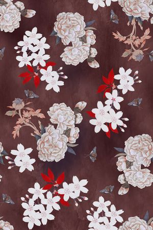 香云纱印花花型图片