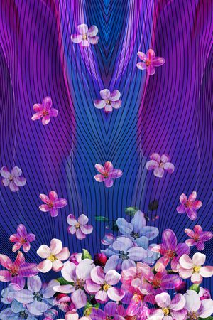 数码定位花印花花型图片