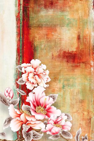 女装定位花印花花型图片