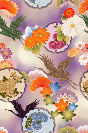花卉印花花型图片