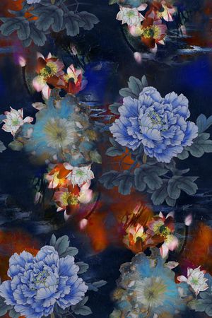 香云纱印花花型图片