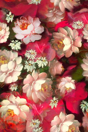 女装定位花印花花型图片