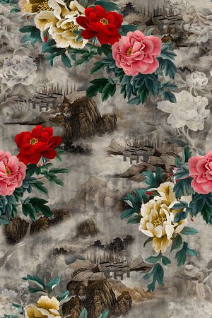 香云纱印花花型图片