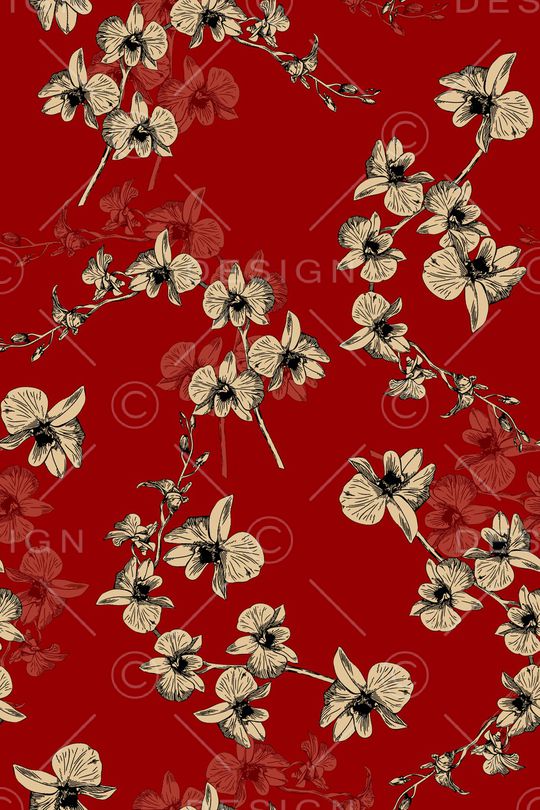 花卉印花花型图片
