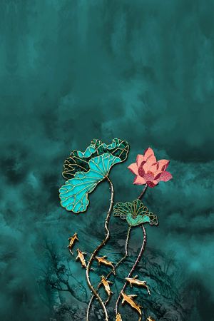 女装定位花印花花型图片