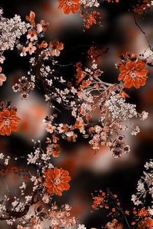 几何印花花型图片