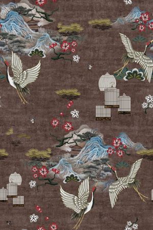 花鸟印花花型图片