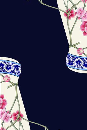梅花印花花型图片