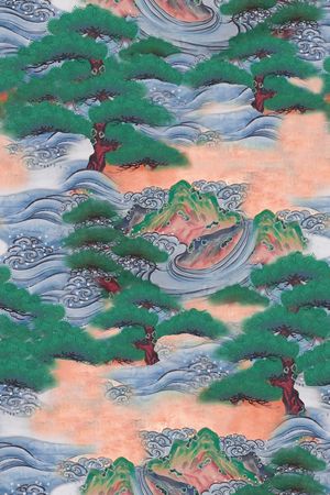 真丝印花花型图片
