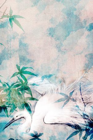 旗袍印花花型图片
