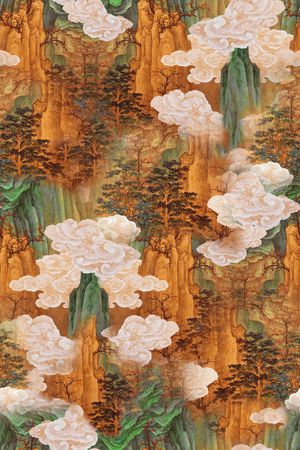 香云纱印花花型图片