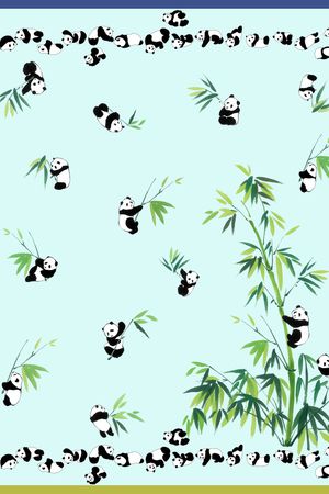 方巾印花花型图片
