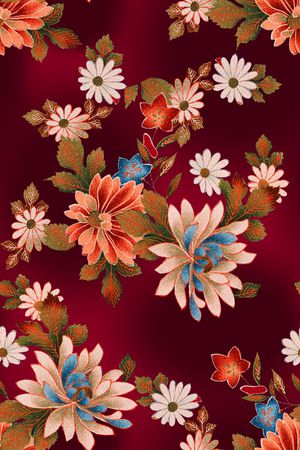 花卉印花花型图片