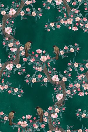 梅花印花花型图片