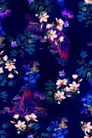 香云纱印花花型图片