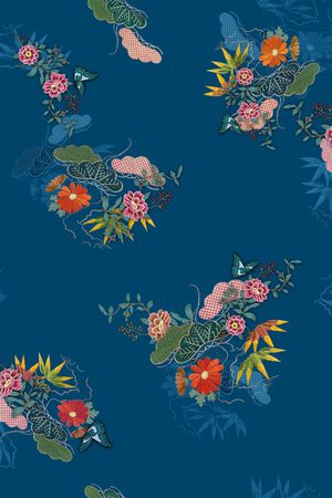 香云纱印花花型图片