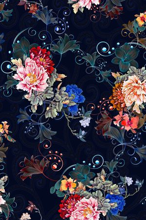 香云纱印花花型图片