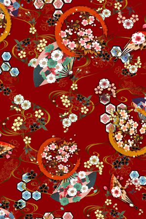 香云纱印花花型图片